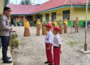 Upacara Bendera Siswa/i SD Negeri 14 Rantau Batu Pasar Kecamatan Linggo Sari Baganti