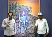 Pameran Seni Rupa Tambo Art Jilid 2 Meriah, Rizal MS Putra Pesisir Selatan Menonjolkan Pesan Damai