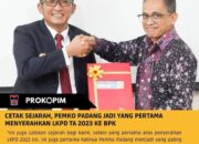 Pertama di Sumbar, Wako Hendri Septa Serahkan LKPD Pemko Padang TA 2023 Ke BPK