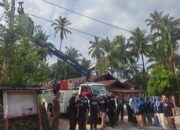 Ormas MPL Nagari Salayo Terangi Jalan Jorong Sawah Sudut Jelang Ramadhan