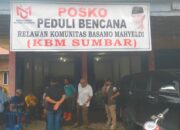 Tak Tinggal Diam, Relawan (KBM) Sumbar Dirikan Posko Bencana di Pessel