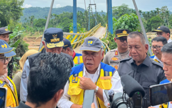 Menteri PUPR RI Tinjau Lokasi Bencana di Pesisir Selatan