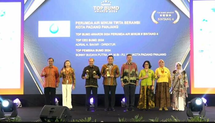 Padang Panjang Raih Berbagai Penghargaan Top BUMD Awards 2024