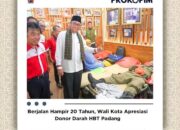 Hendri Septa Apresiasi Donor Darah HBT Padang