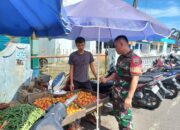 Jalin Komunikasi Babinsa Komsos Dengan Pedagang Pasar Tradisional