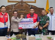 Bupati Eka Putra Terima Sumbangan PT. Pertamina Patra Niaga Regional Sumbagut