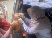 Usai Pencanangan PIN Polio, Dinkes Turun ke Lapangan Berikan Imunisasi