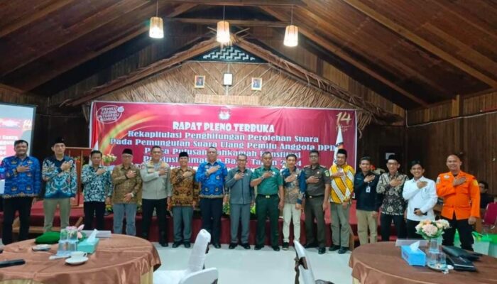 Tim Monev Bawaslu Sumbar Hadir pada Pleno Terbuka Rekapitulasi PSU Mentawai