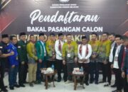 Pendaftaran Pasangan Calon Bupati dan Wakil Bupati Hendrajoni – Risnaldi Ibrahim di Hari Pertama