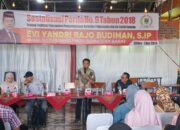 Wakil Ketua DPRD Sumbar Evi Yandri Sosialisasikan Perda No. 9 Tahun 2018 Penyalahgunaan Narkotika