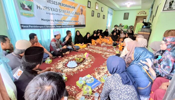 Anggota DPRD Sumbar Irsyad Safar Komitmen Penuhi Kebutuhan Masyarakat Payakumbuh Timur