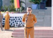 Kepala BKPSDM Bertindak Sebagai Pembina Apel Pagi Di Ruang Lingkup Pemkab Solok