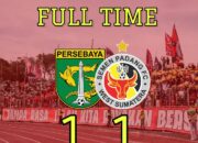 Persebaya vs Semen Padang FC Berakhir Imbang, The Kmer’s Mania Fokus pada Laga Berikutnya