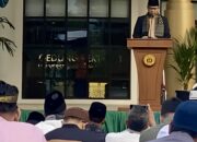 Rektor UNP Berikan Sambutan Saat Pelaksanaan Sholat Idul Adha di RTH UNP