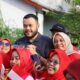 Meriahkan HUT Kemerdekaan Indonesia Walikota Padang Lepas Jalan Santai di Komplek Kamela Permai Lubuk Buaya