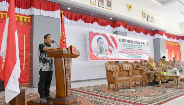 Dukung Koperasi Merah Putih, H.Nofrizon Gelar Sosialisasi, Koperasi dan Usaha Kecil Penopang Ekonomi Masyarakat