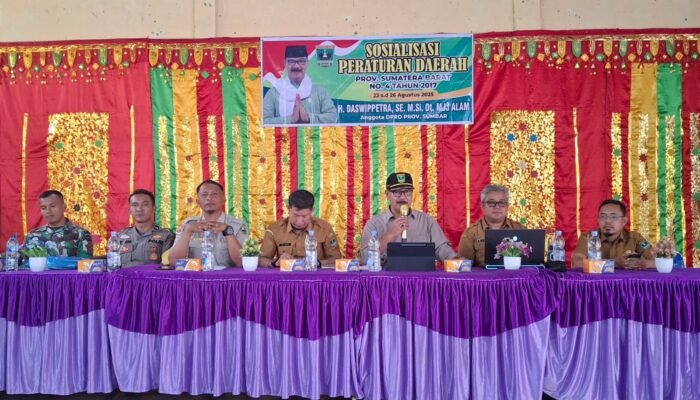 Sosialisasi Perda Air Tanah, Anggota DPRD Sumbar Daswipetra Dorong Pemanfaatan Berkelanjutan di Kabupaten Solok