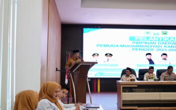 Bupati Solok Jon Firman Pandu Hadiri Pelantikan PDPM Periode 2023-2027