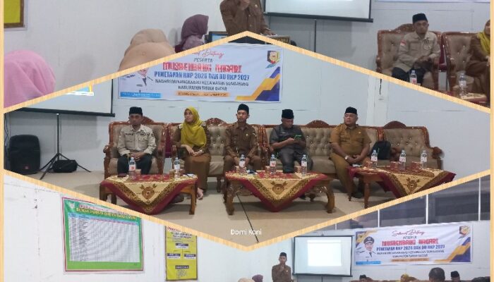Musrenbang Nagari Minangkabau: Wujud Sinergi Menuju Pembangunan Berkelanjutan