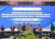 Rektor UNP Teken Perjanjian Pinjam Pakai Gedung untuk Sekolah Rakyat Bersama Mensos