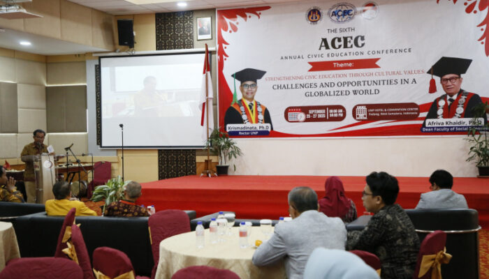 Program Studi PPKn Fakultas Ilmu Sosial UNP Bekerjasama Dengan AP3KnI dan Sukses Selenggarakan 6th ACEC