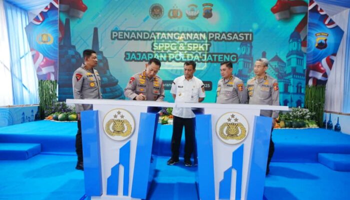 Kapolri Resmikan 35 SPKT Polres di Jajaran Polda Jateng untuk Optimalkan Pelayanan Masyarakat