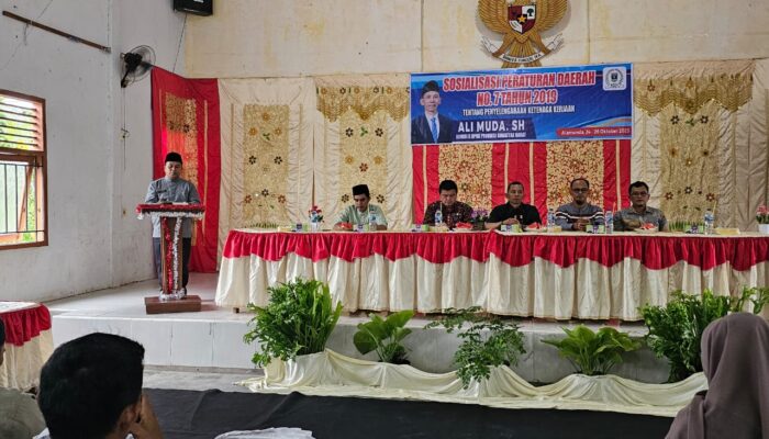 Anggota DPRD Sumbar Ali Muda Adakan Sosialisasi Perda Nomor 7 Tahun 2019
