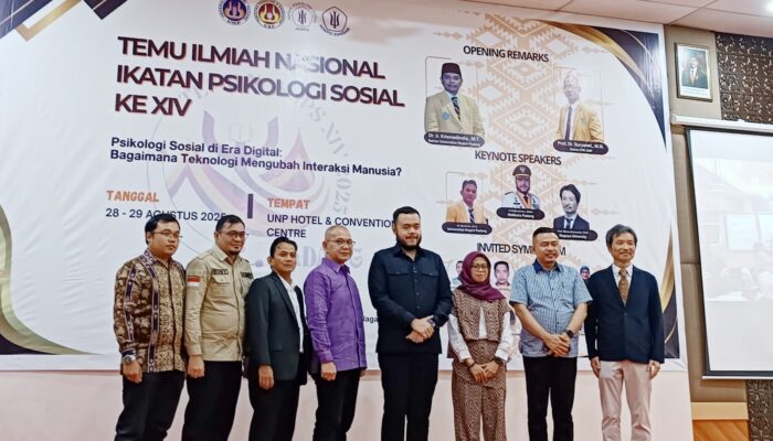 Temu Ilmiah Nasional XIV Ikatan Psikologi Sosial 2025 Digelar di FPK UNP