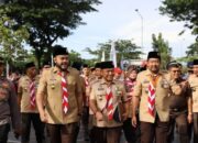 Peduli Kepramukaan, Wako Fadly Amran Disematkan Lencana Darmabakti