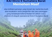 Dampak Luapan Banjir, KAI Divre II Sumbar Sementara Lakukan Pengalihan Lintas Perjalanan Kereta Api