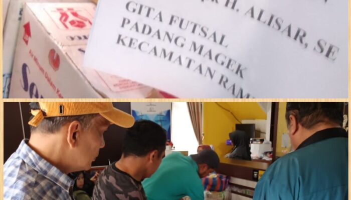 Tetap Pulang Meski Tak Hadir: Kepedulian H. Alisar Mengalir ke Tanah Datar