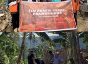 TRC Pramuka UNP Bangun Posko Tanggap Darurat di Jorong Kubu Baru Maninjau