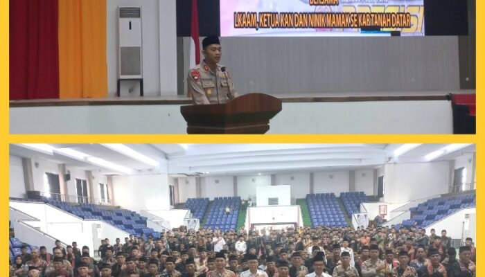 Dari Surau hingga Rumah RJ, Kapolres Tanah Datar Bangun Keamanan Berbasis Adat