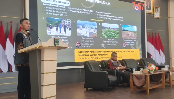 Padang Panjang Dorong Build Back Better dalam R3P Pascabencana 2026–2028