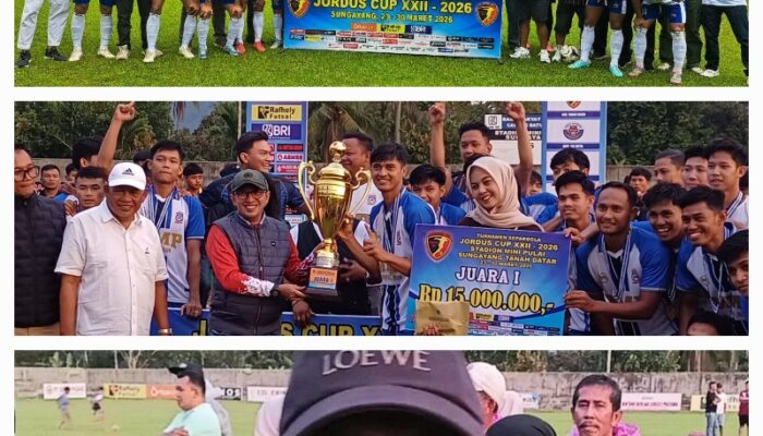 Hujan Tak Redam Ganasnya MMP FC: Duo Swarna Dilumat 3-1, Trofi Jordus Cup ke-22 Diboyong ke Solok