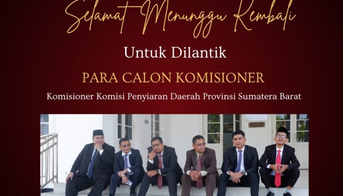 Tanpa Pemberitahuan Pelantikan Komisioner KPID Sumbar Batal,Gubernur Mahyeldi Buat Komisioner Terpilih Kecewa