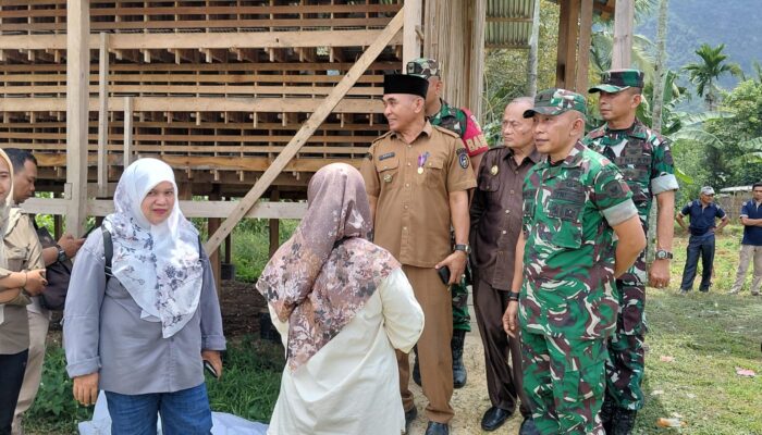 Tim Korem 032/Wbr Kunjungi Kampung Pancasila Di Nagari Balai Panjang