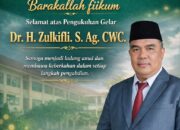 Langkah Akademik Gemilang, H. Dr. Zulkifli Kini Bergelar Doktor.