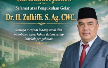 Langkah Akademik Gemilang, H. Dr. Zulkifli Kini Bergelar Doktor.
