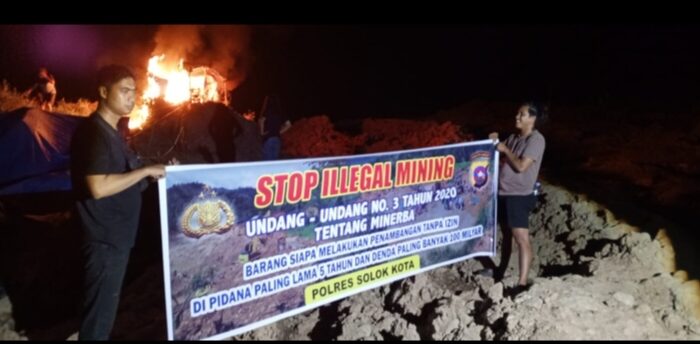 Aksi Tegas Polres Solok Kota: PETI di Sibarambang Dihancurkan, Ini Faktanya