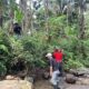 Estafet Batu dari Sungai, Wujud Kekompakan Warga dan Satgas TMMD di Jembatan Garuda