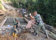 Pembangunan Jembatan Desa Krangean Dikebut, Satgas TMMD dan Warga Berpacu Wujudkan Akses Penghubung