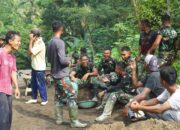 Tawa di Tengah Adukan Cor, Kehangatan TMMD Terbangun di Desa Krangean