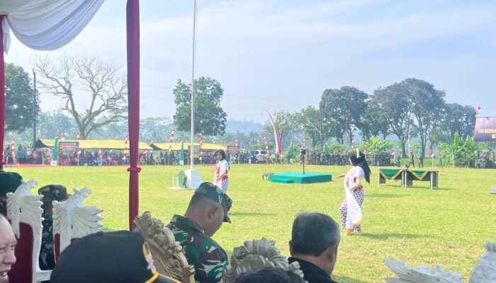 Lengger Pelajar Krangean Meriahkan Penutupan TMMD Reguler Kodim Purbalingga