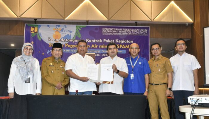 Kontrak SPAM Taban III Ditandatangani, Proyek Rp239 Miliar Siap Tingkatkan Layanan Air Bersih Padang