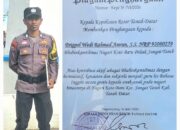 Bhabinkamtibmas Pengajar Gratis Raih Penghargaan Bhayangkara