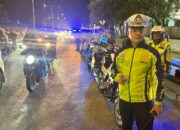 Blue Light Patrol Warnai Malam Minggu di Padang, Satlantas Siaga Urai Kepadatan Lalu Lintas