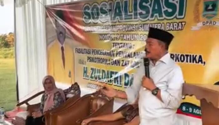 Lewat Sosper Perda Nomor 9 Tahun 2018, Zuldafri Darma Ajak Masyarakat Perangi Narkoba