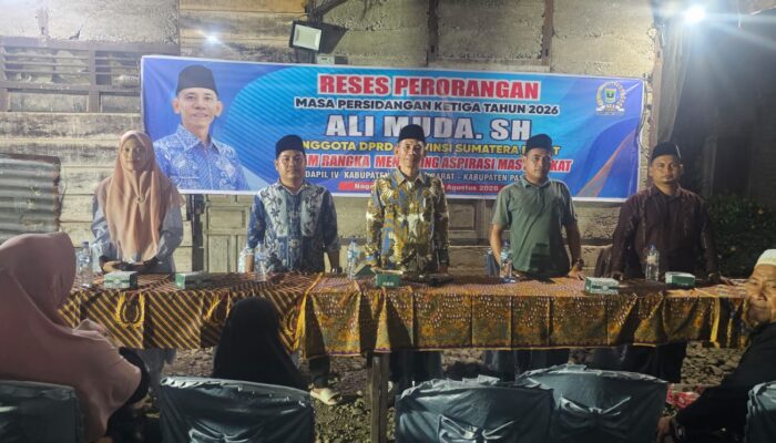 Anggota DPRD Sumbar Ali Muda Tampung Aspirasi Warga Koto Ampera, Soroti Banjir hingga Kebutuhan Pelatihan Pemuda