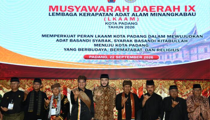 Musda IX LKAAM Padang, Fadly Amran Dorong Penguatan Lembaga Adat dan Sinergi Tangani Persoalan Sosial